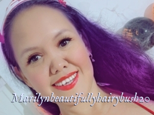marilynbeautifullyhairybush20 1 chatte mouillée